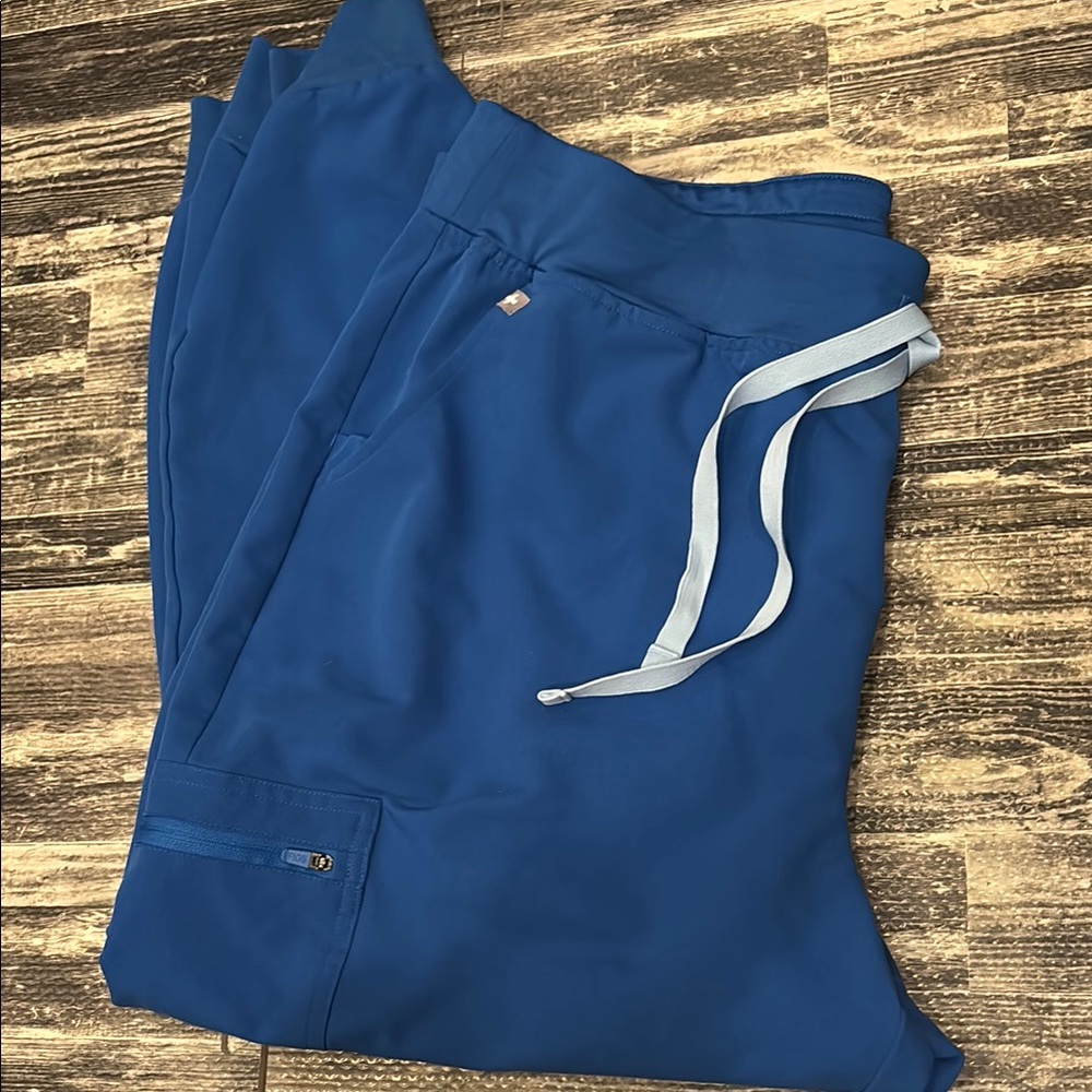 FIGS Blue Jogger Pants with Drawstring